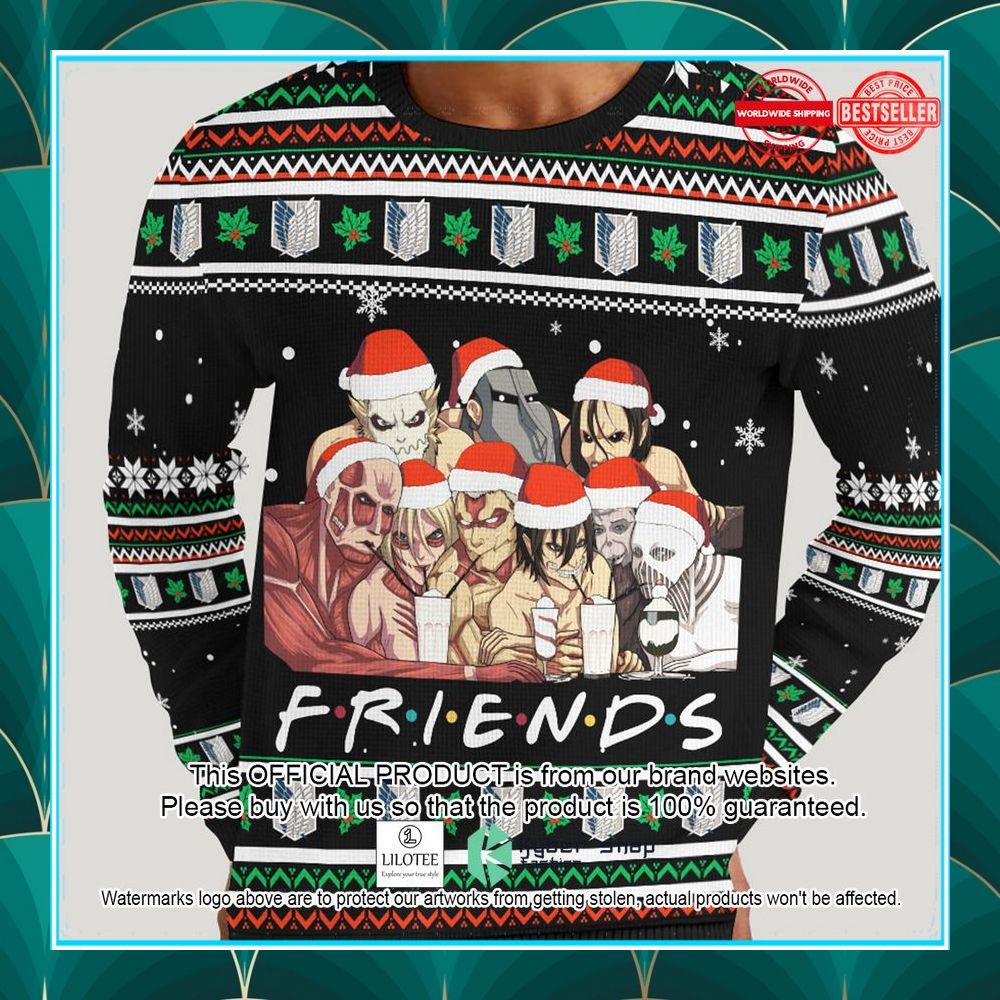nine titans friends ugly sweater 1 457