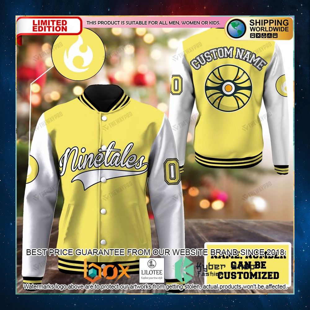 ninetales pokeball personalized baseball jacket 1 393