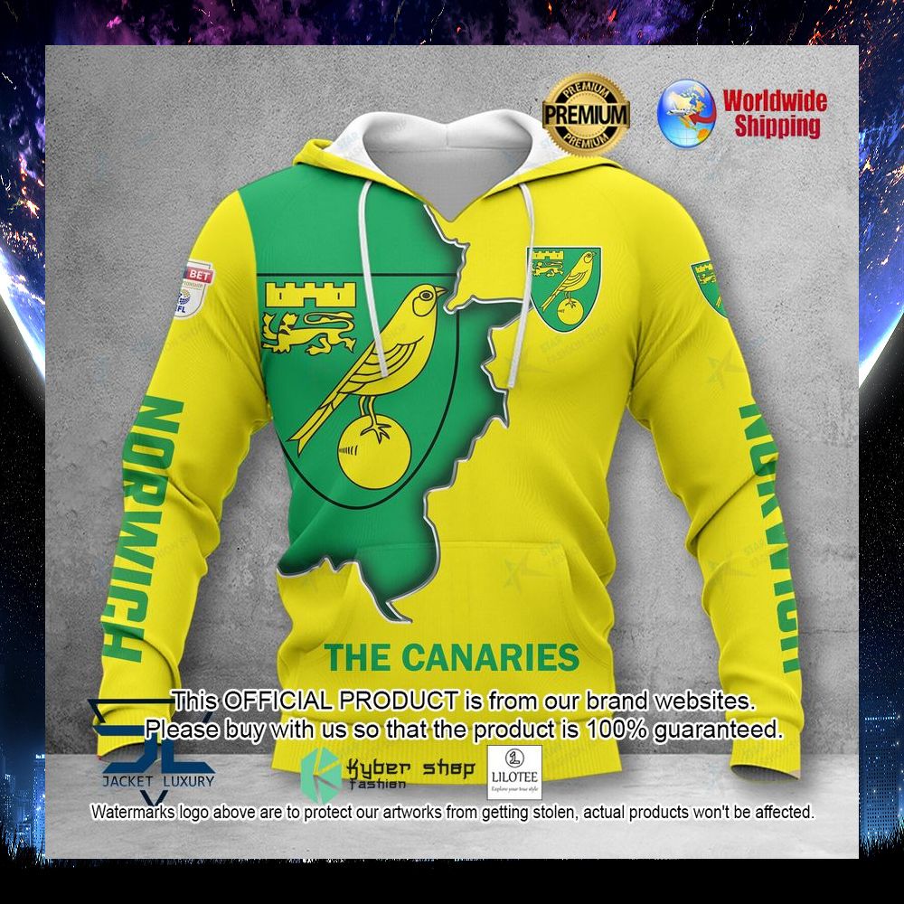 norwich city the canaries 3d hoodie shirt 1 46