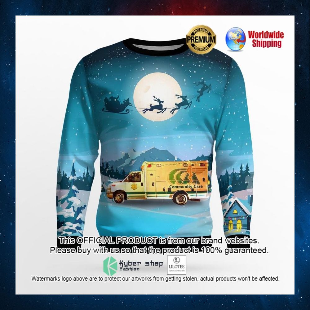 oakwood ohio community care ambulance sweater 2 366