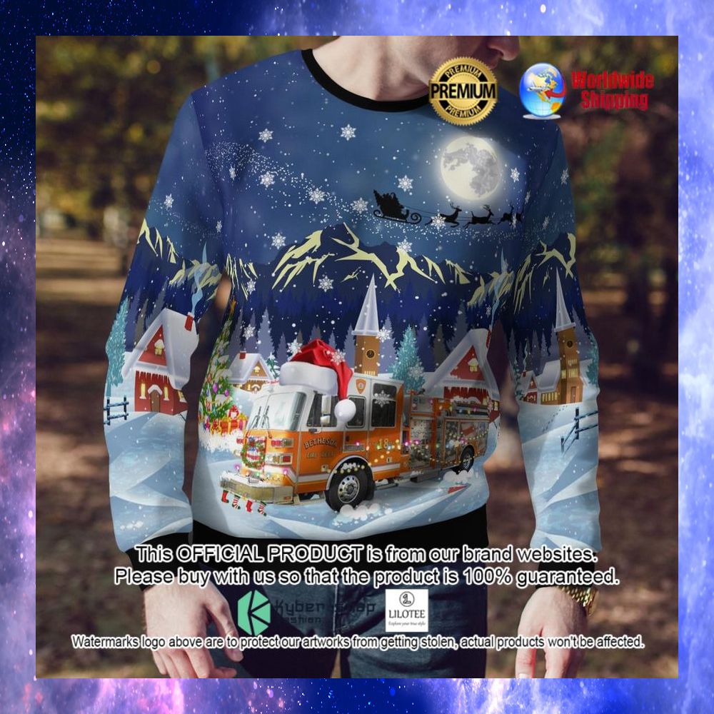 ohio bethesda fire department ugly sweater 1 144