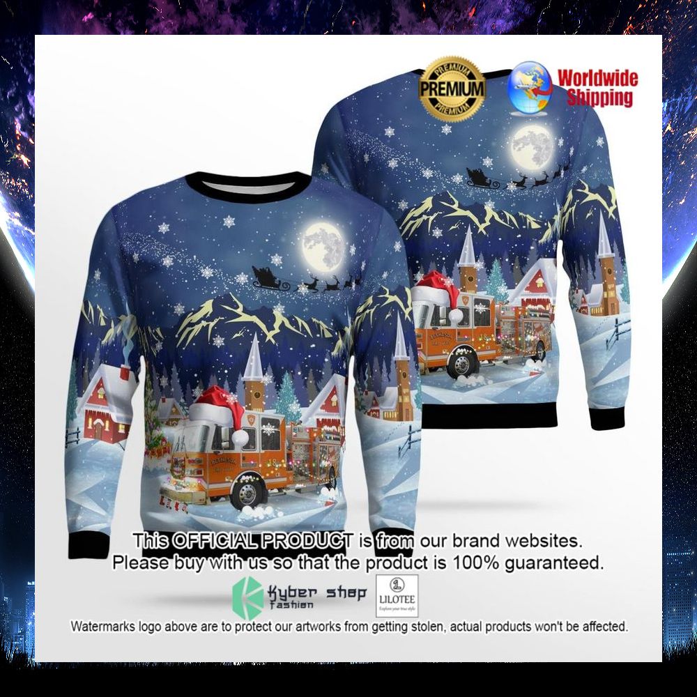ohio bethesda fire department ugly sweater 1 719