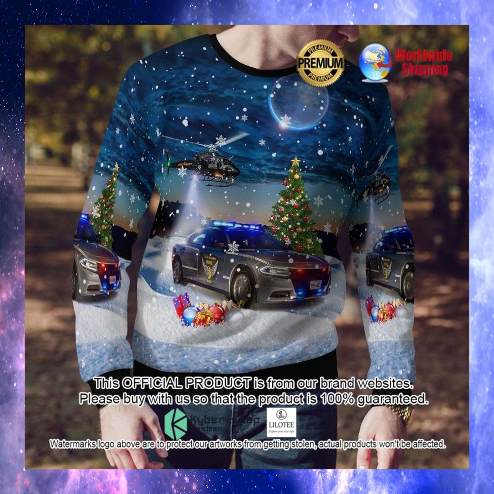 ohio state highway patrol ugly sweater 1 94