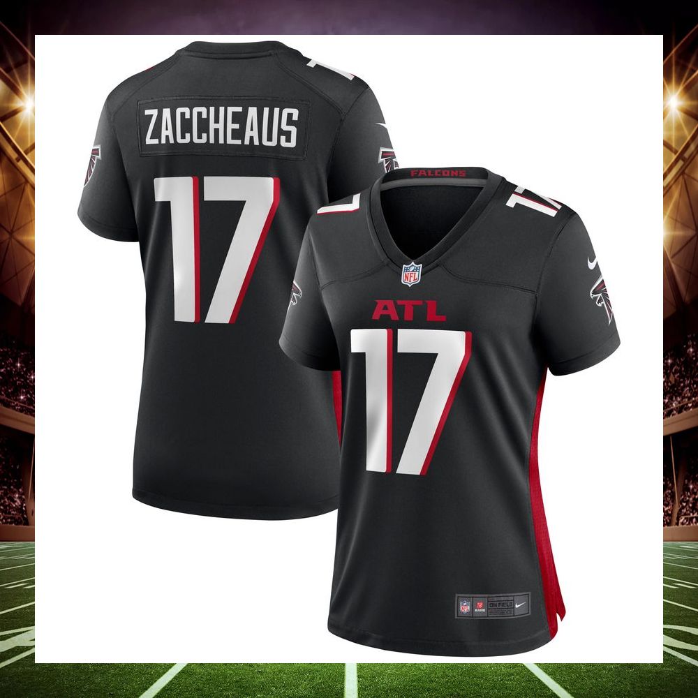 olamide zaccheaus atlanta falcons black football jersey 1 217