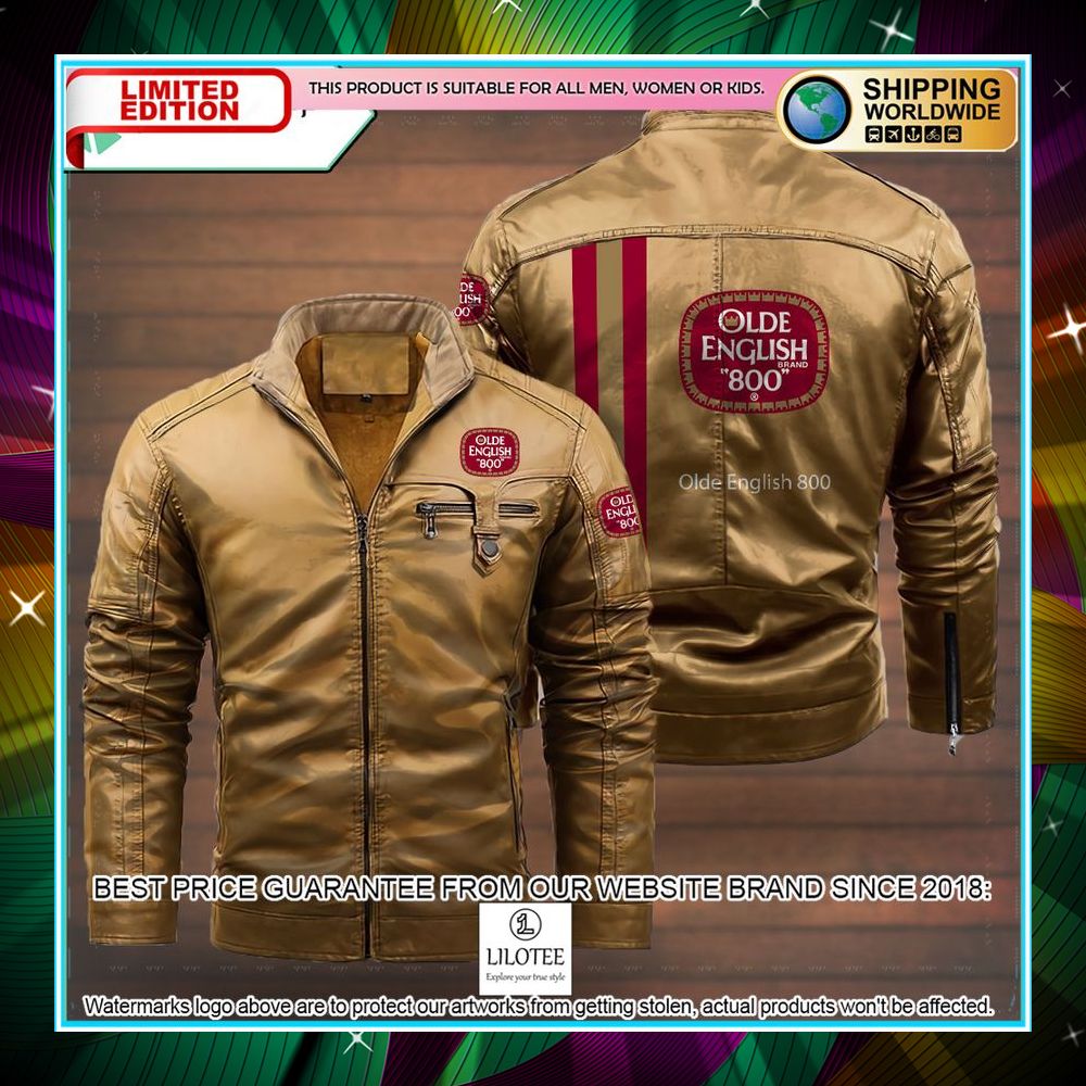 olde english 800 leather jacket fleece jacket 4 778