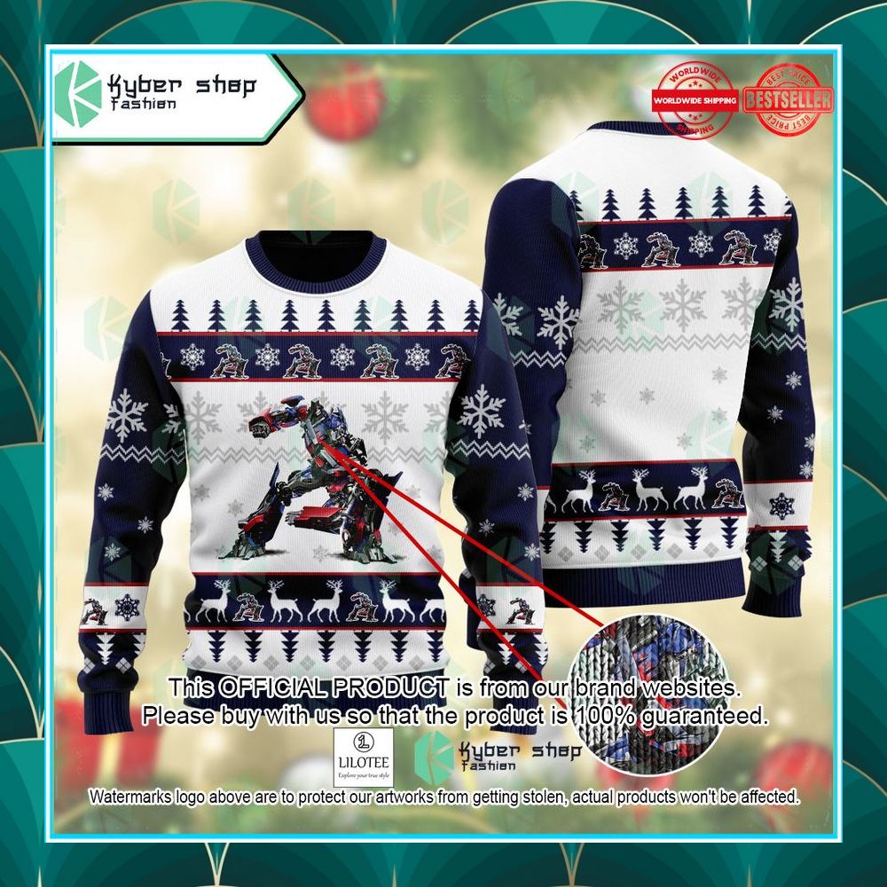 optimus prime the transformers ugly sweater 1 160