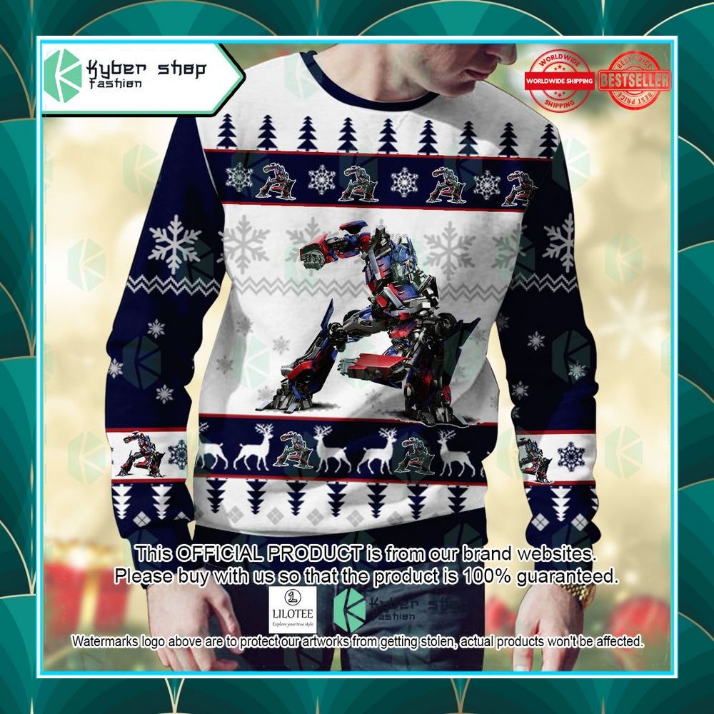 optimus prime the transformers ugly sweater 2 564