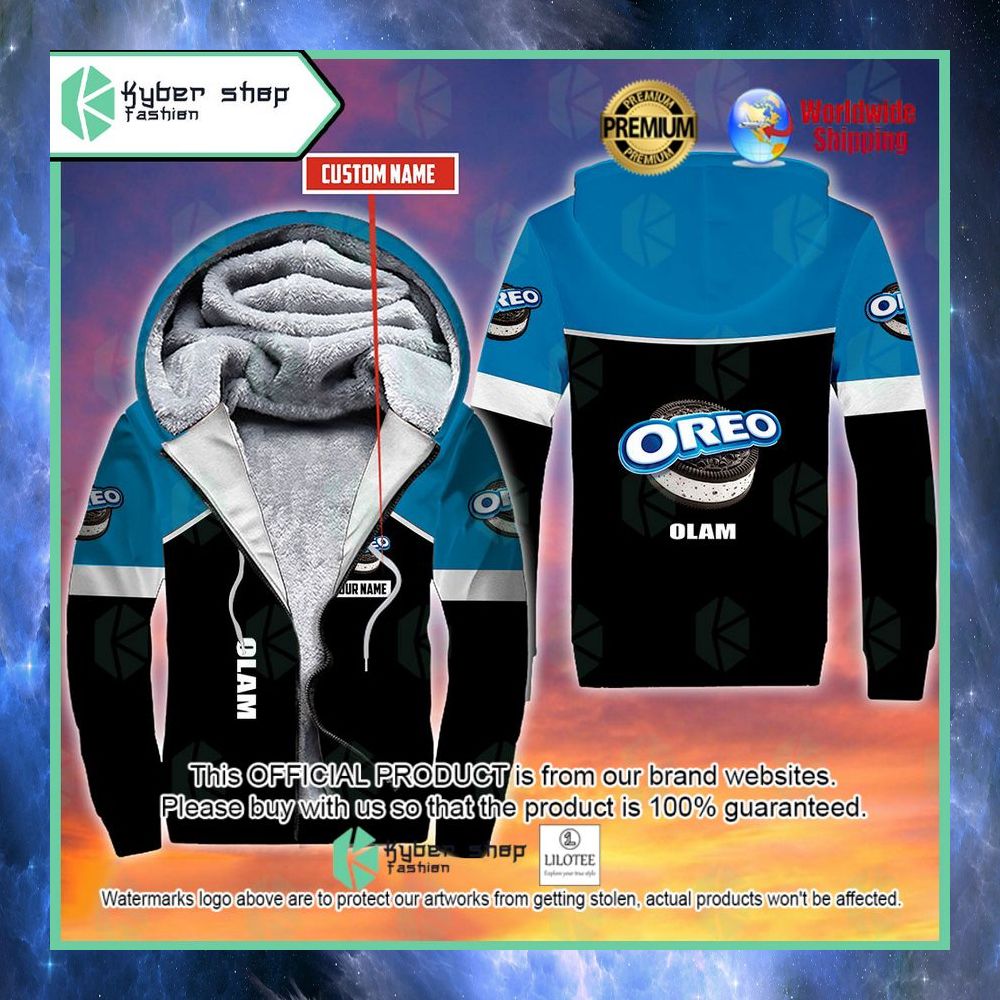 oreo custom name 3d fleece hoodie 1 560