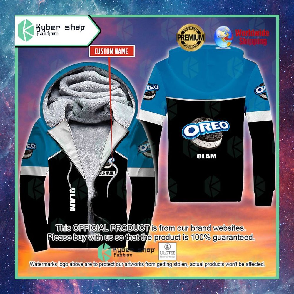 oreo custom name 3d fleece hoodie 1 979