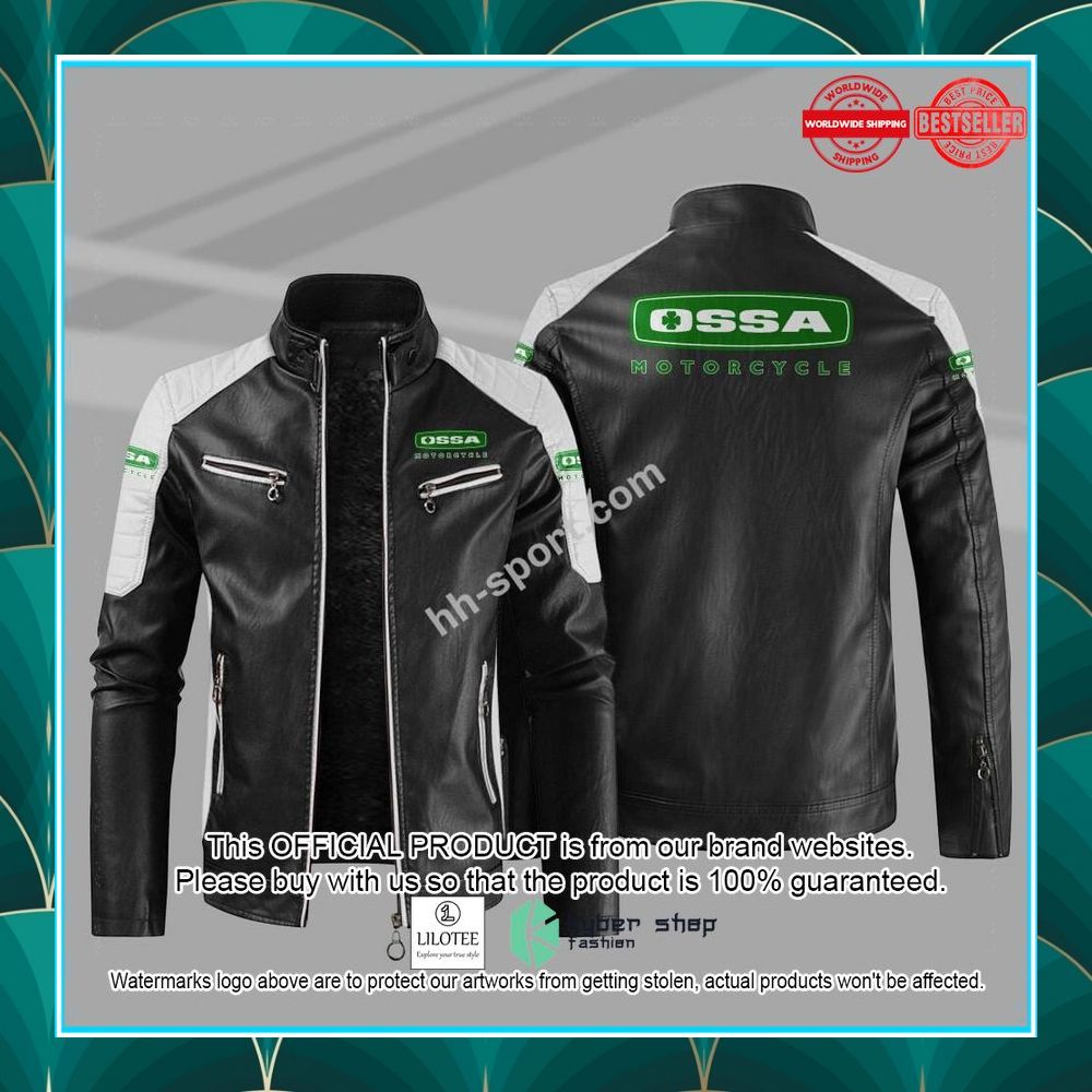 ossa motorcycle motor leather jacket 1 629