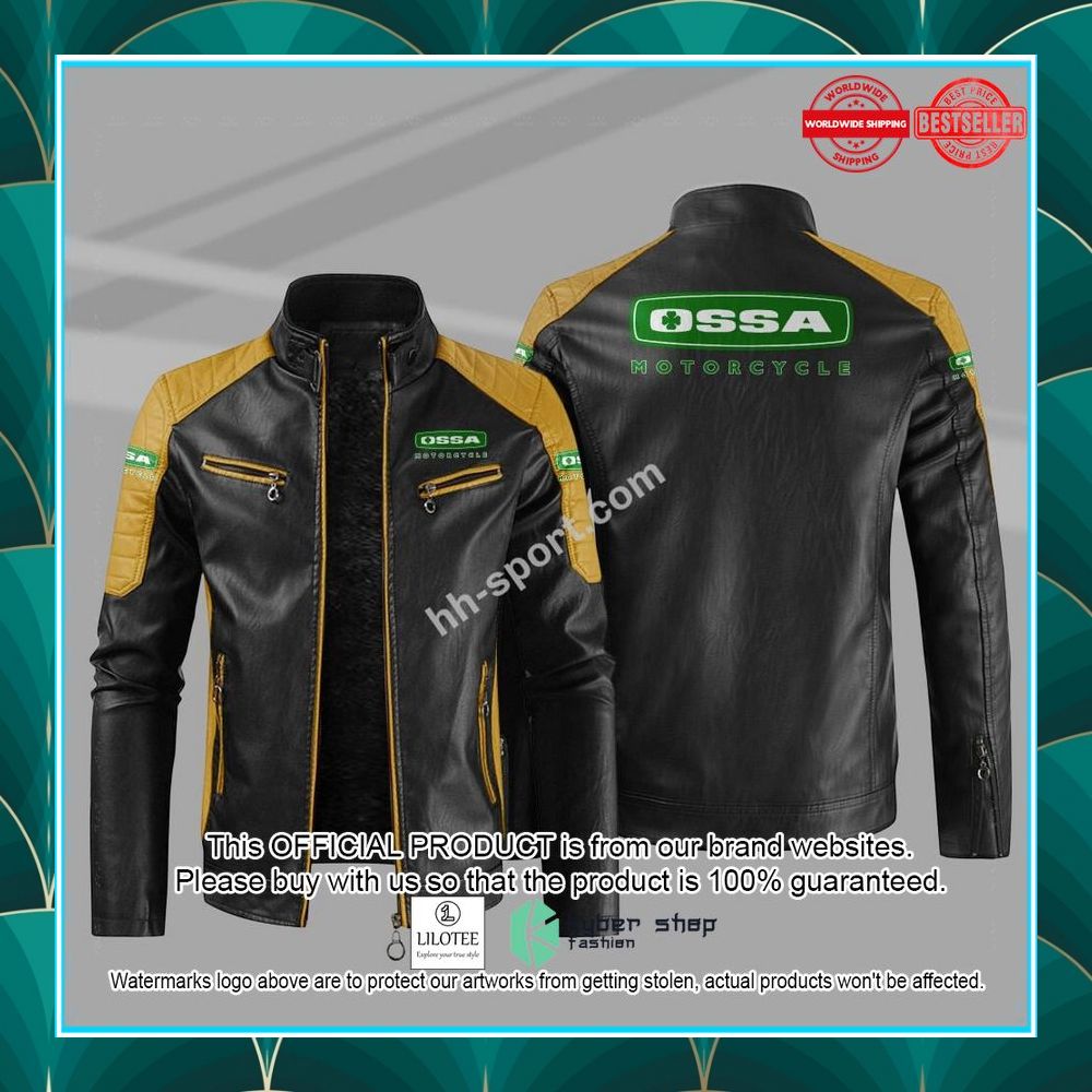 ossa motorcycle motor leather jacket 4 906