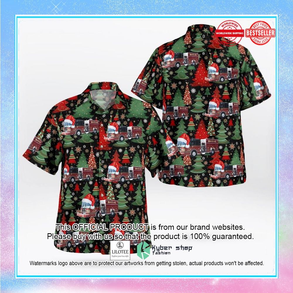 owensville indiana owensville montgomery township fire protection district christmas hawaiian shirt 1 414