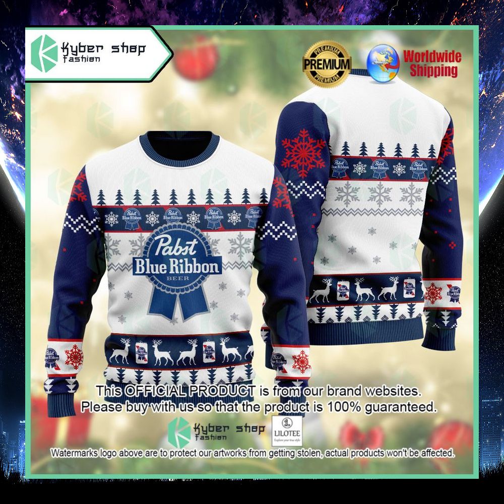 pabst blue ribbon beer sweater 1 615