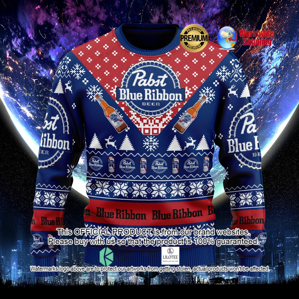 pabst blue ribbon beer sweater 2 824