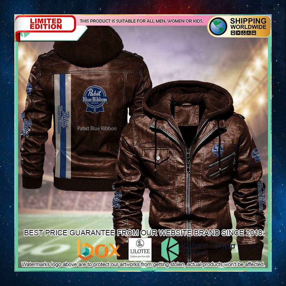 pabst blue ribbon leather jacket 1 734