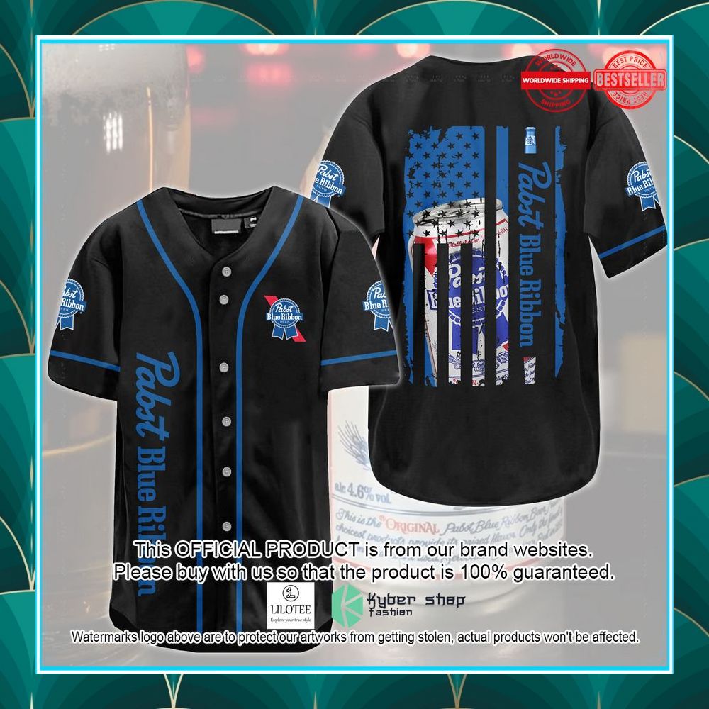 pabst blue ribbon united states flag baseball jersey 1 672
