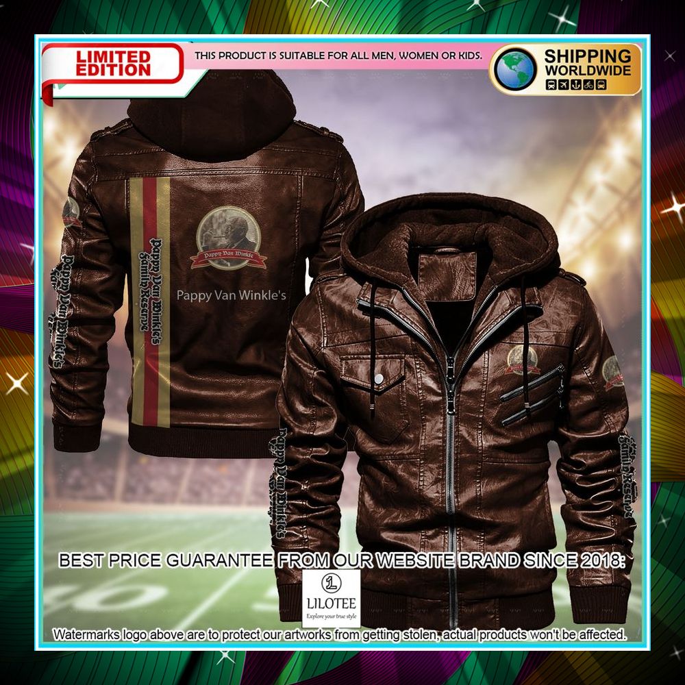 pappy van winkles leather jacket fleece jacket 1 771