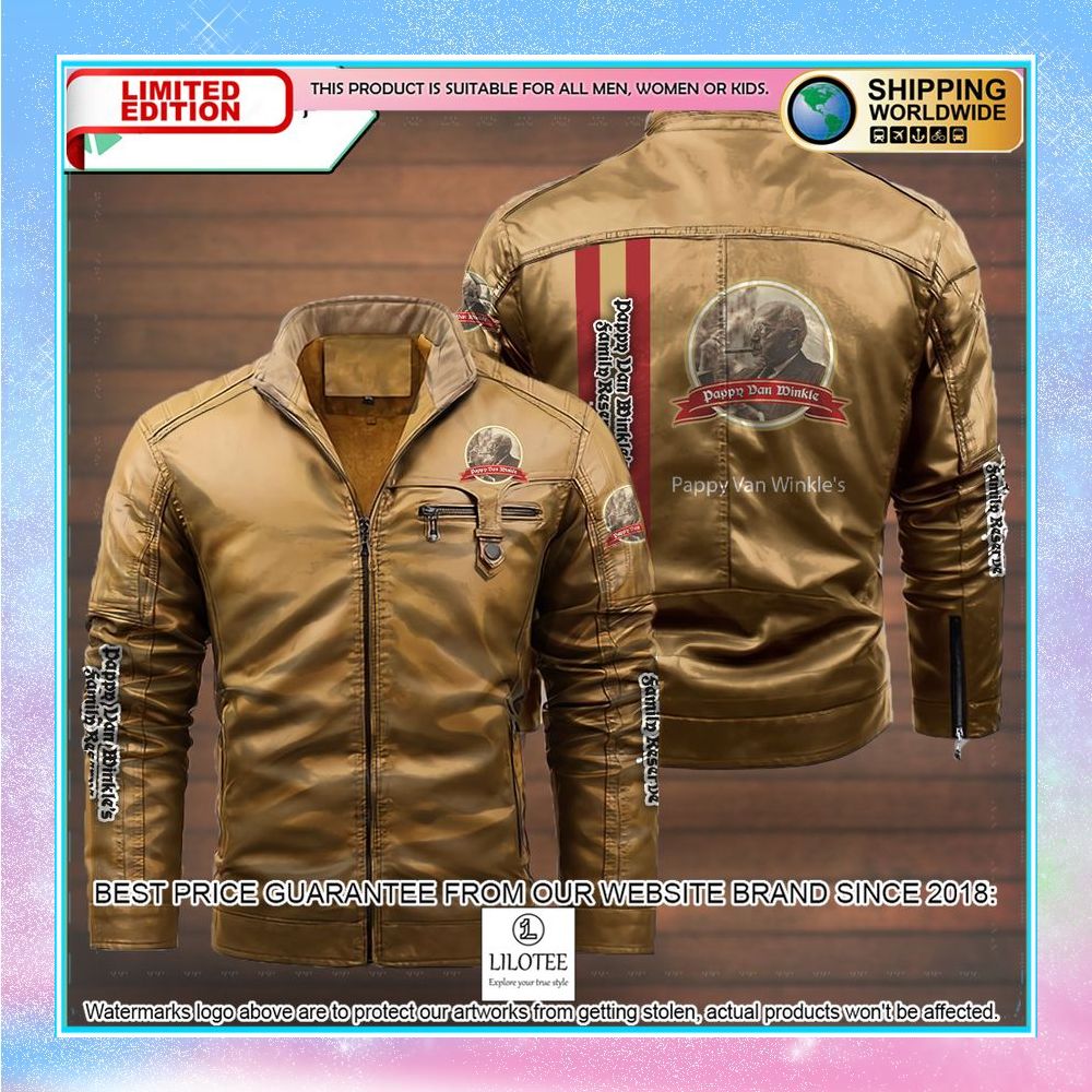 pappy van winkles leather jacket fleece jacket 3 401