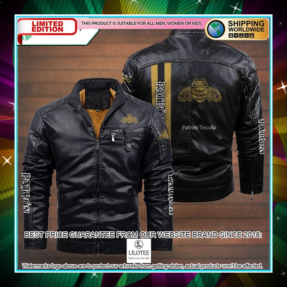 patron leather jacket fleece jacket 3 876
