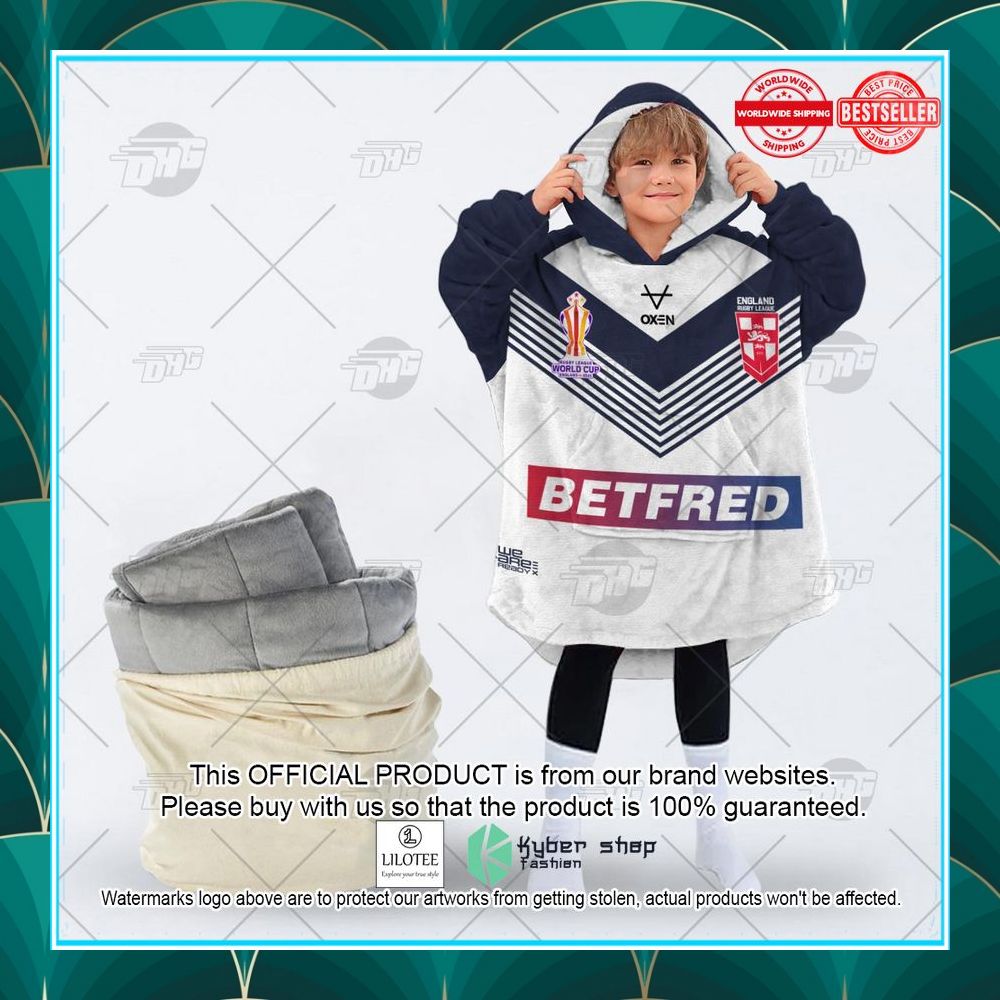 personalise england three lions rugby league world cup jersey 2022 oodie blanket hoodie 2 476