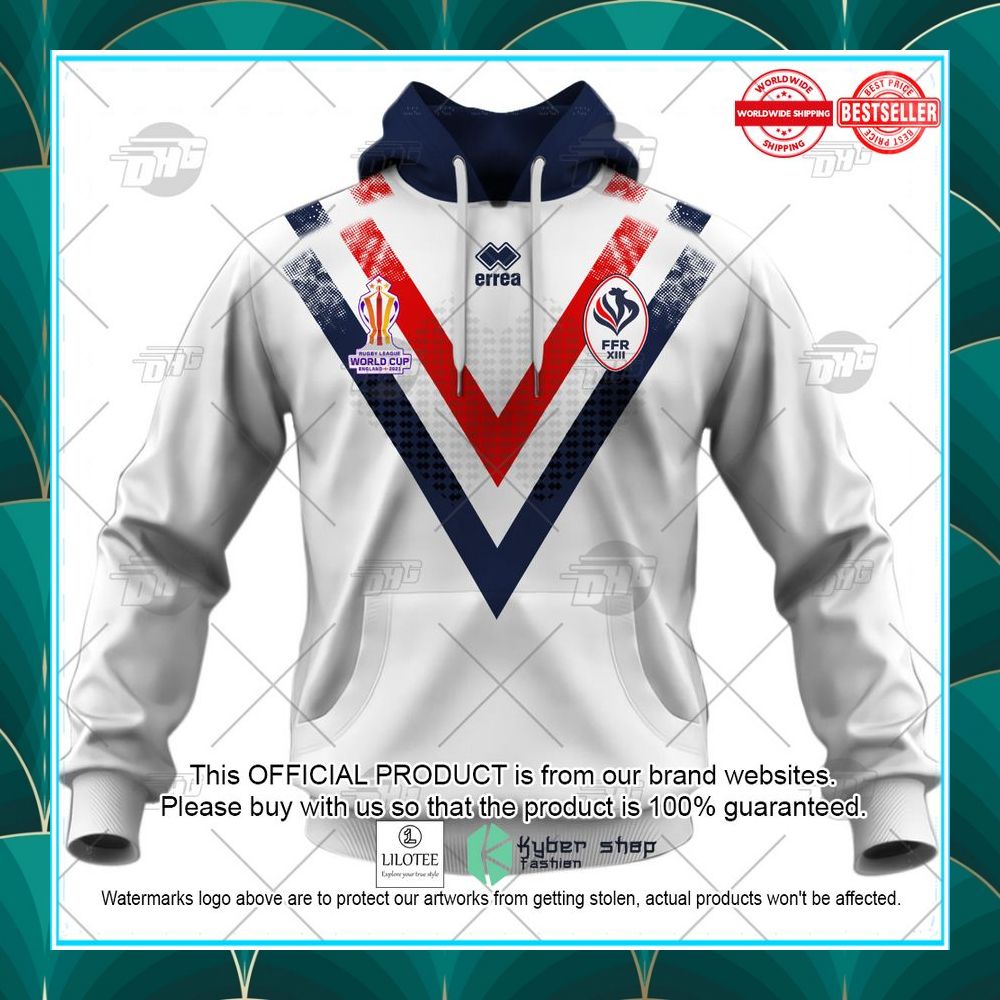 personalise france les bleus rugby league world cup jersey 2022 shirt hoodie 2 873