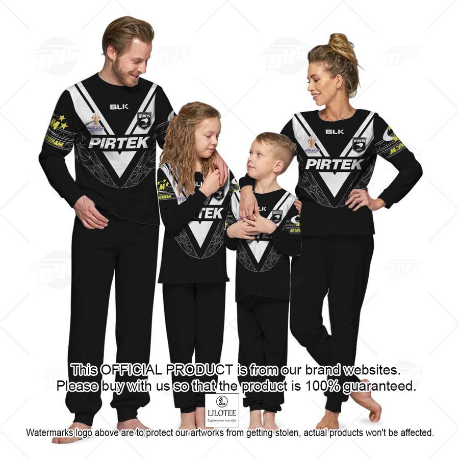 personalise new zealand kiwis rugby league world cup jersey 2022 pajamas set 1 771
