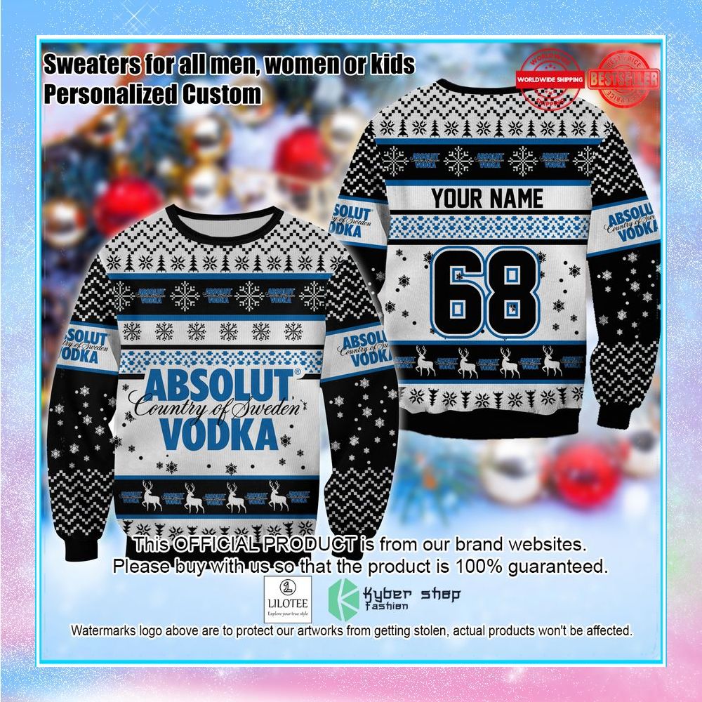 personalized absolut vodka ugly sweater 1 181