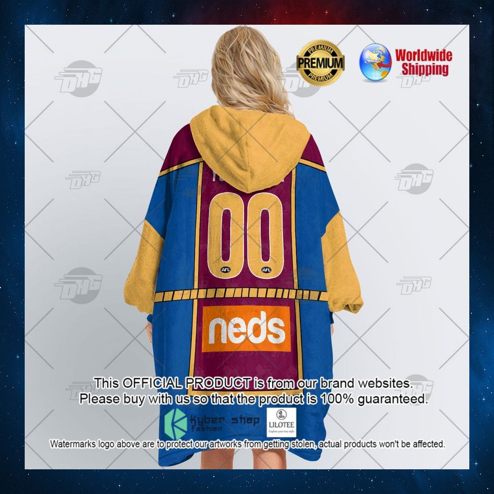 personalized afl brisbane lions the simpsons xl express hoodie blanket 4 836