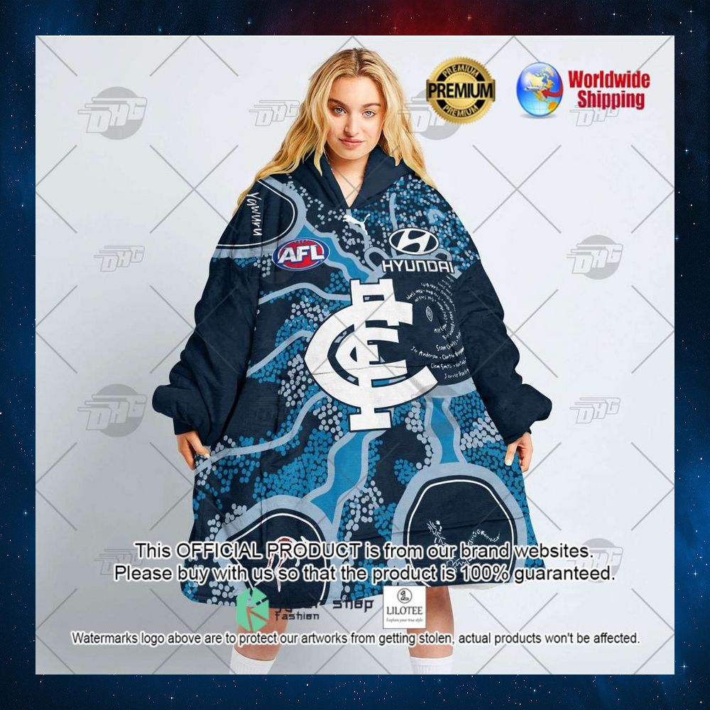 personalized afl carlton f c indigenous hoodie blanket men women kid 3 974