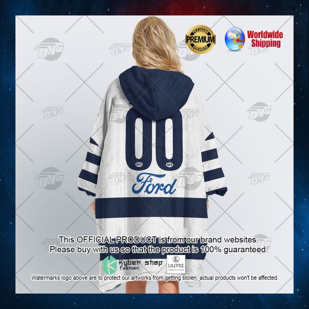 personalized afl geelong f c ford hoodie blanket 4 95