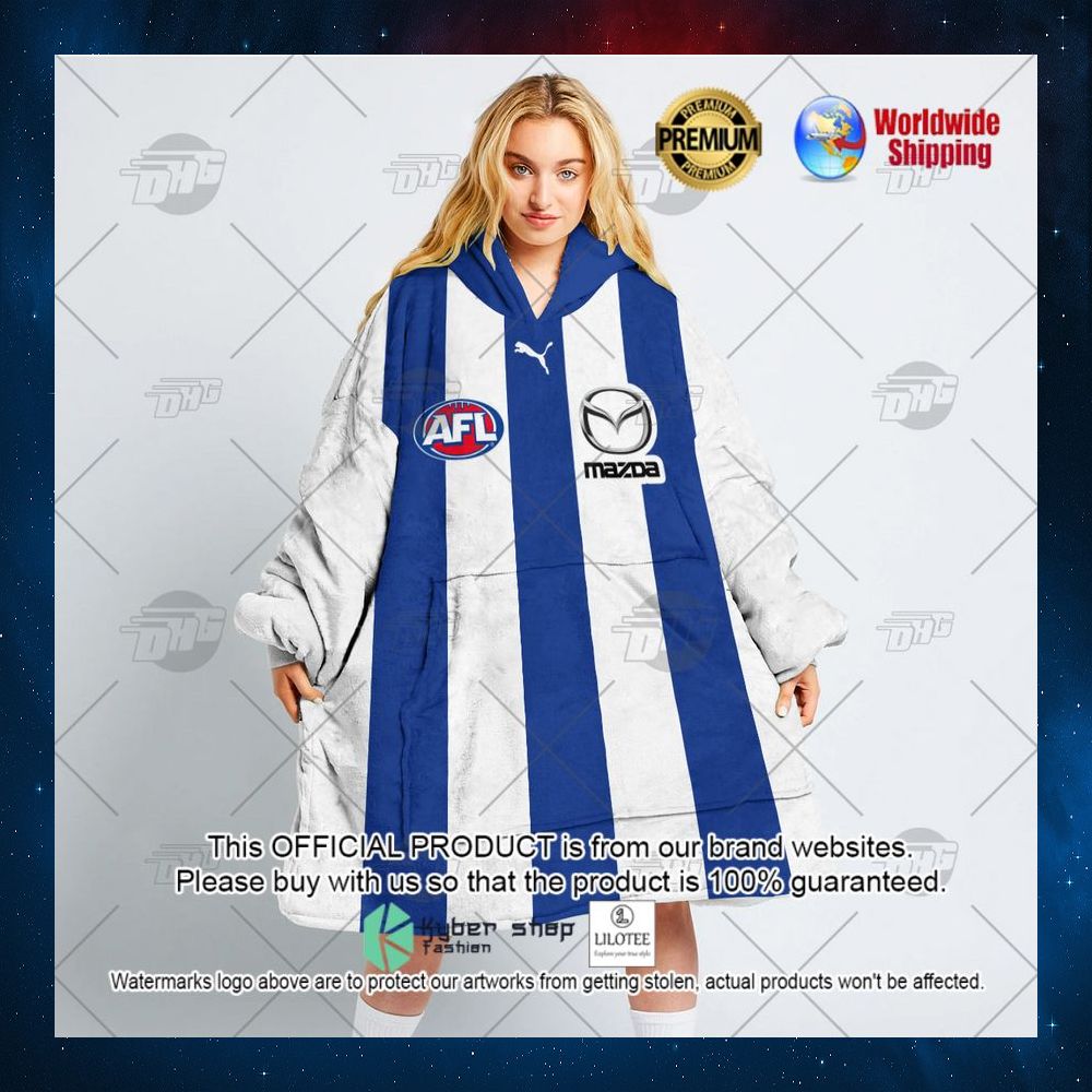 personalized afl north melbourne f c mazoa hoodie blanket 3 391