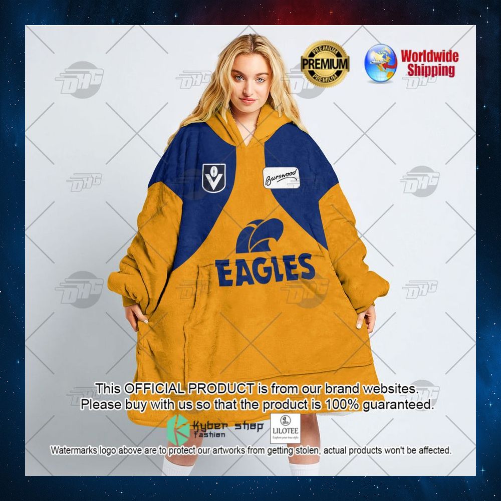 personalized afl west coast eagles vintage guernsey 1987 burswood hoodie blanket 3 839