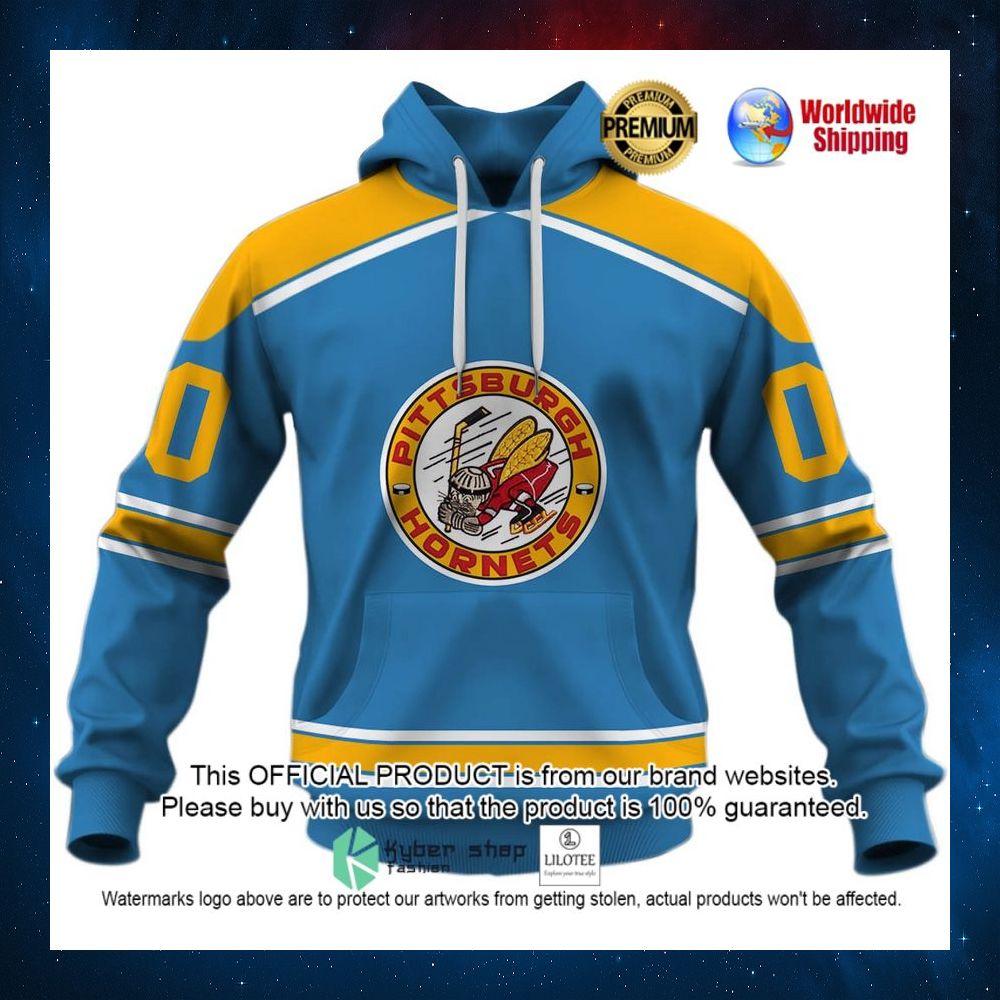 personalized ahl pittsburgh hornets 1960 blue 3d hoodie shirt 2 359