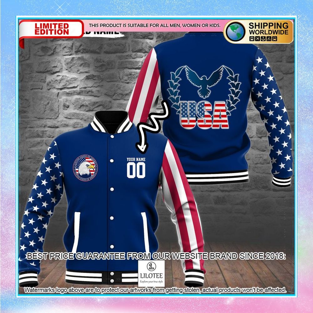 personalized america eagle baseball jacket 1 56