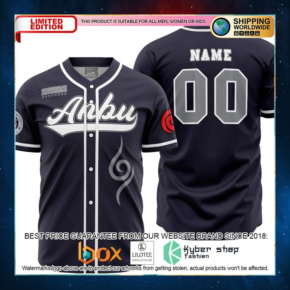 personalized anbu kakashi naruto baseball jersey 1 67
