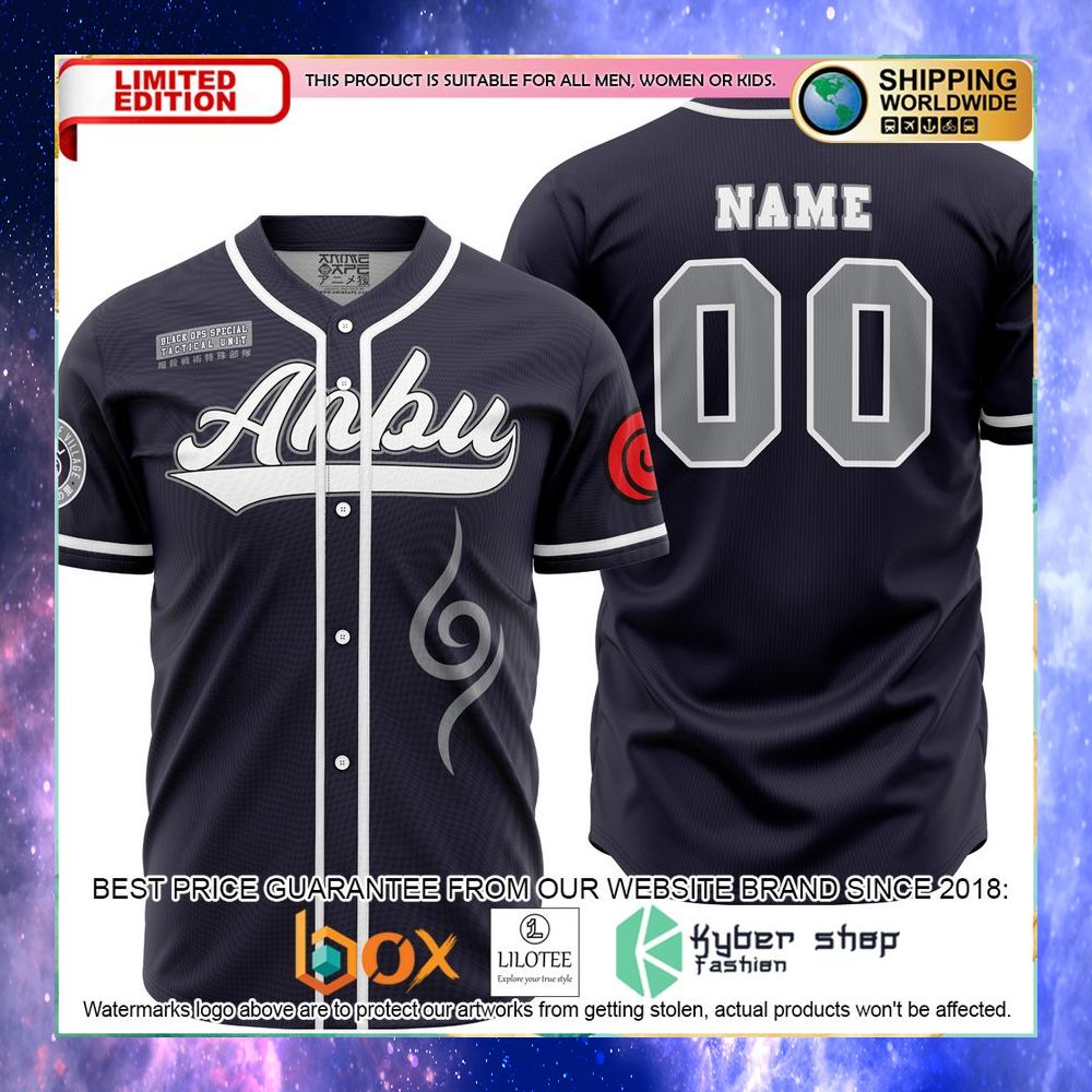 Personalized Anbu Kakashi Naruto Baseball Jersey - LIMITED EDITION 5 personalized anbu kakashi naruto baseball jersey 1 673