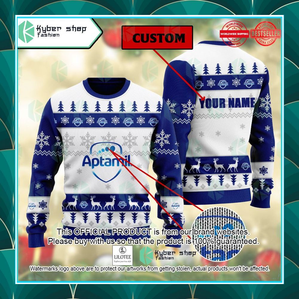 personalized aptamil ugly christmas sweater 1 199