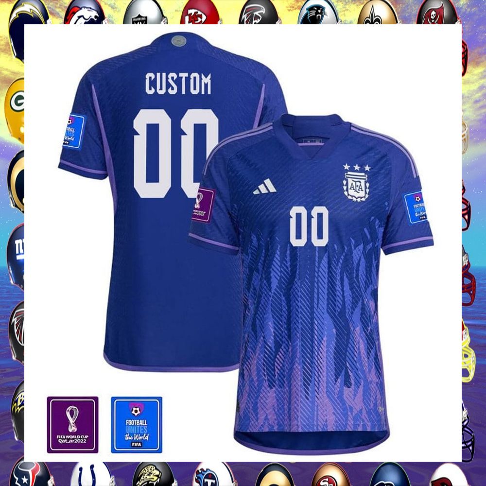 personalized argentina 3 stars national football team 2022 world cup champions jersey 1 227
