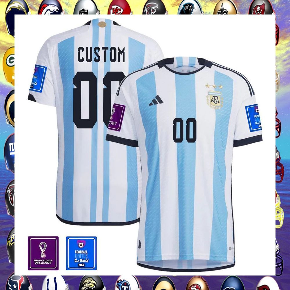 personalized argentina champions world cup 2022 jersey 2 905
