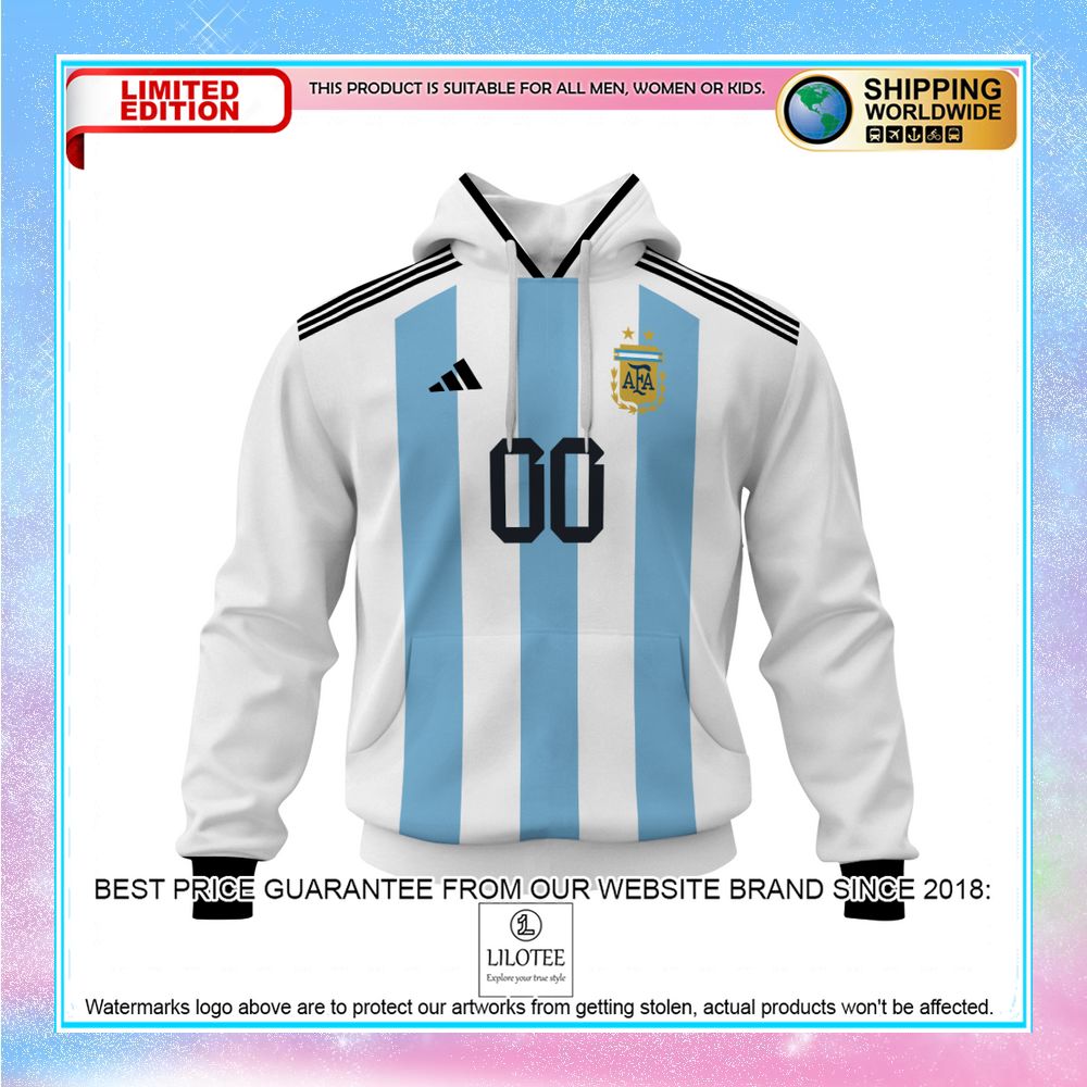 personalized argentina football team 3 stars hoodie shirt 2 16
