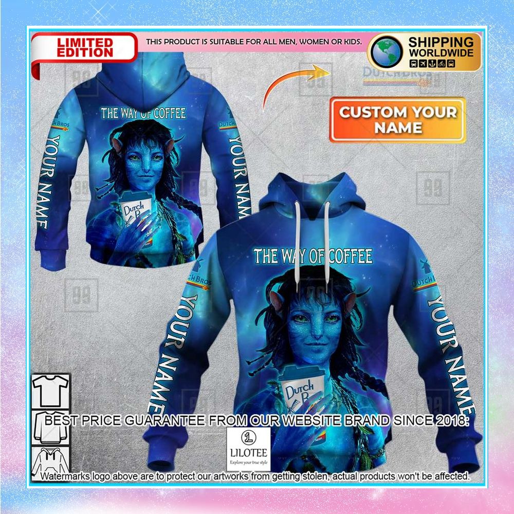 personalized avatar 2 the way of coffee dutch bros shirt hoodie 1 252