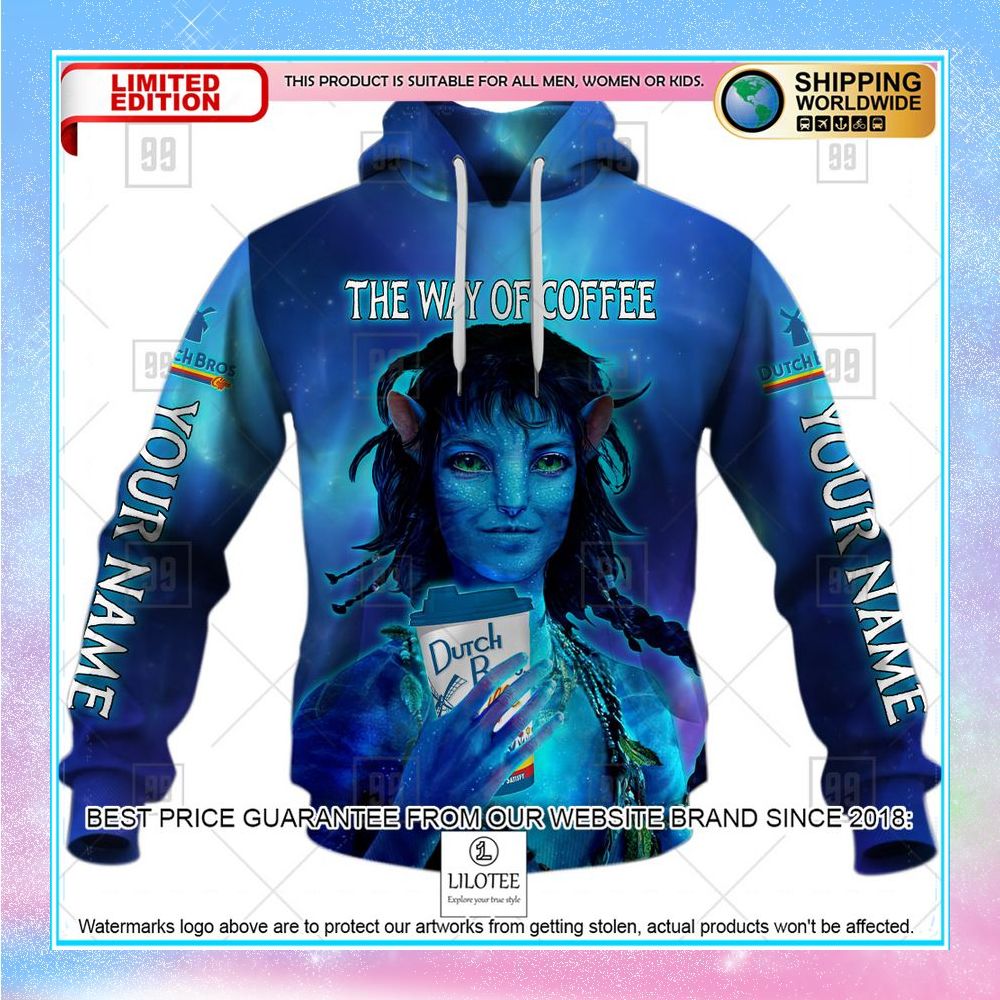 personalized avatar 2 the way of coffee dutch bros shirt hoodie 2 245