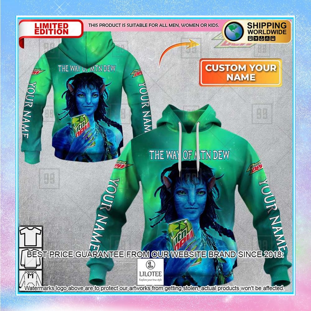 personalized avatar 2 the way of mountain dew shirt hoodie 1 543