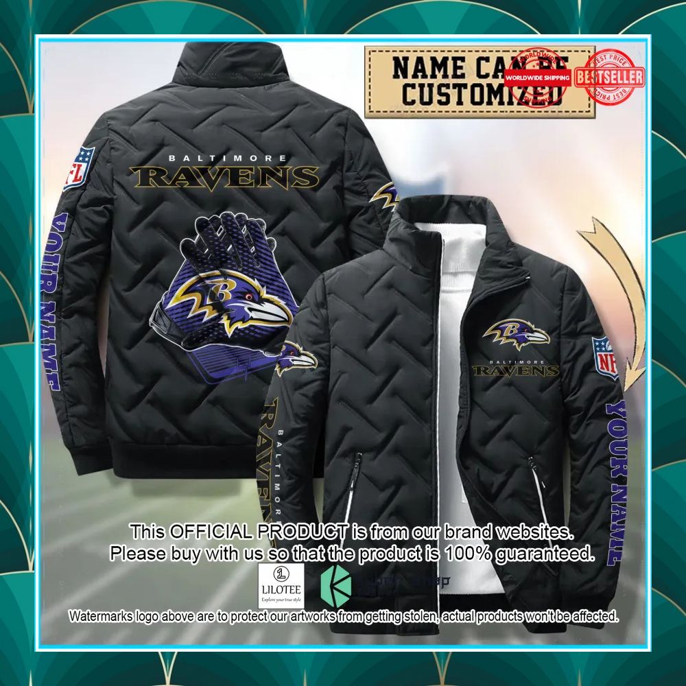 personalized baltimore ravens nfl puffer jacket 1 100