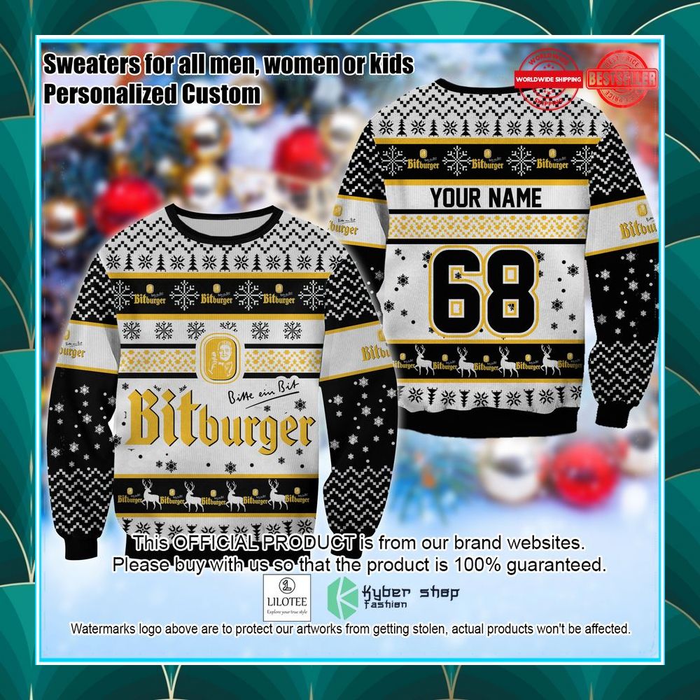 personalized bitburger ugly sweater 1 921