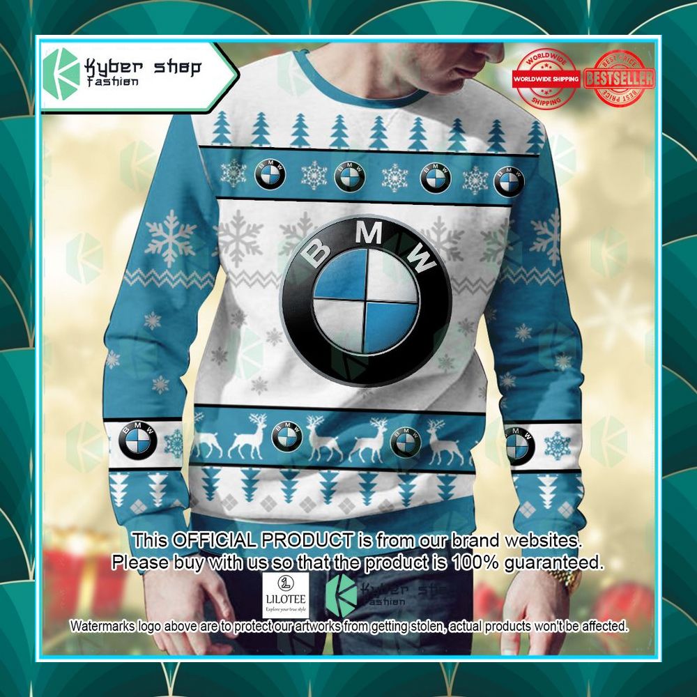 personalized bmw ugly christmas sweater 2 680