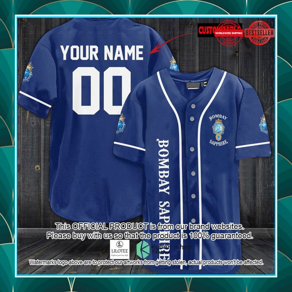 personalized bombay sapphire blue baseball jersey 1 802