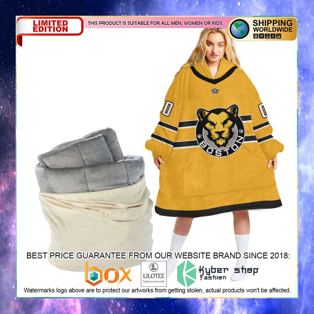 personalized boston pride oodie blanket hoodie 1 879
