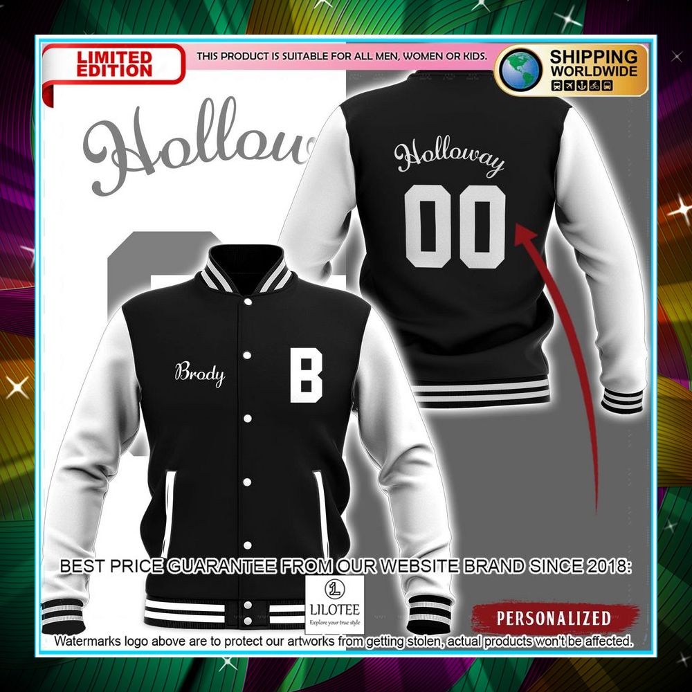 personalized brody black baseball jacket 1 83