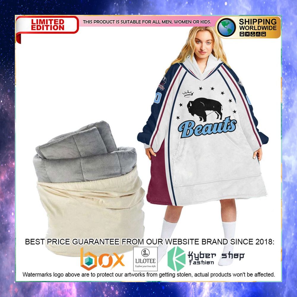 personalized buffalo beauts oodie blanket hoodie 1 999